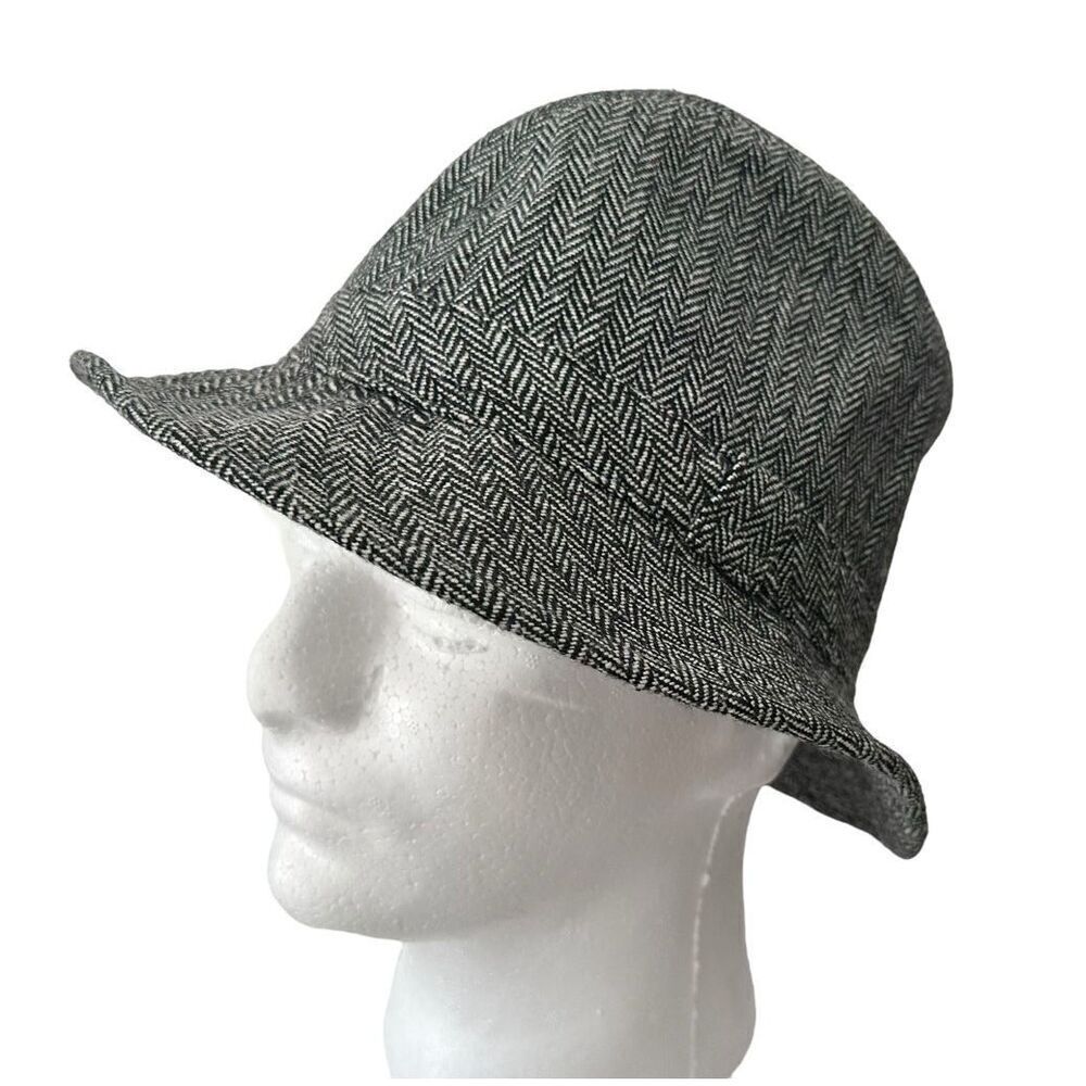 Herringbone Wool/Poly Bucket Hat,57cm/22”